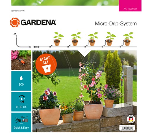 Gardena startset microdrip terras/balkon