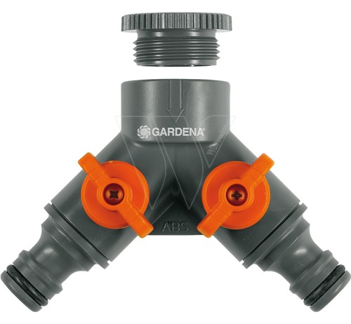 Gardena 2-way valve 26.5mm and 21mm