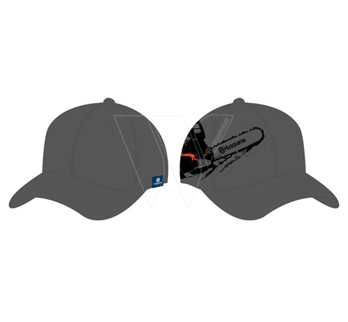 Husqvarna chainsaw cap grey