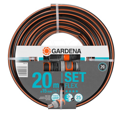 Gardena flex garden hose 15mm 20 meter set
