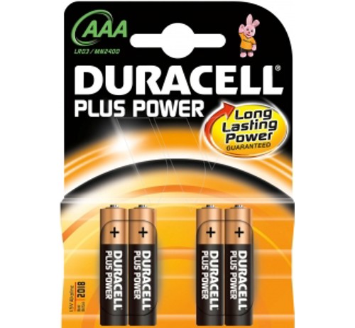 Duracell plus leistung aaa-batterien