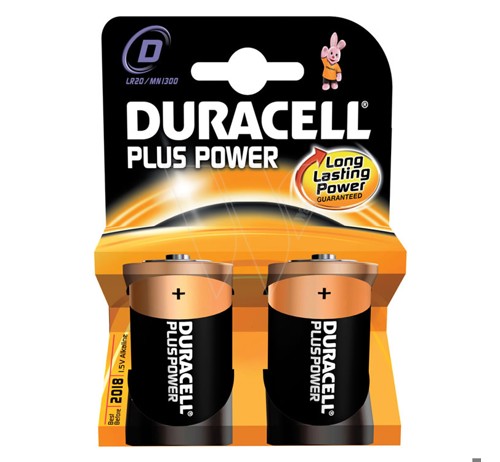 Duracell plus power d batterijen