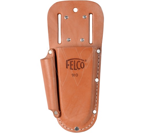 Felco 910+ holster made of leather slot + clip