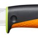 Fiskars heavy duty knife with sharpener green