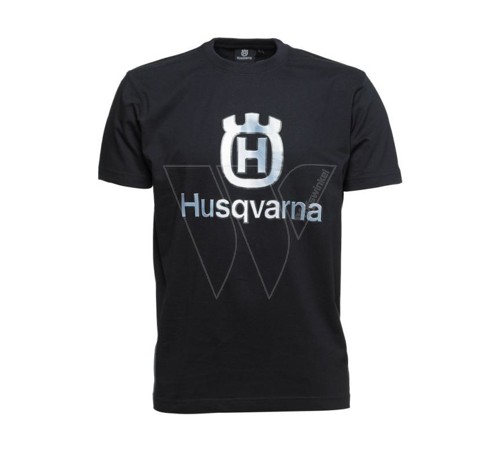 Husqvarna t-shirt mit großem logo - m