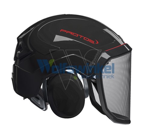Protos helmet visor & earplug black