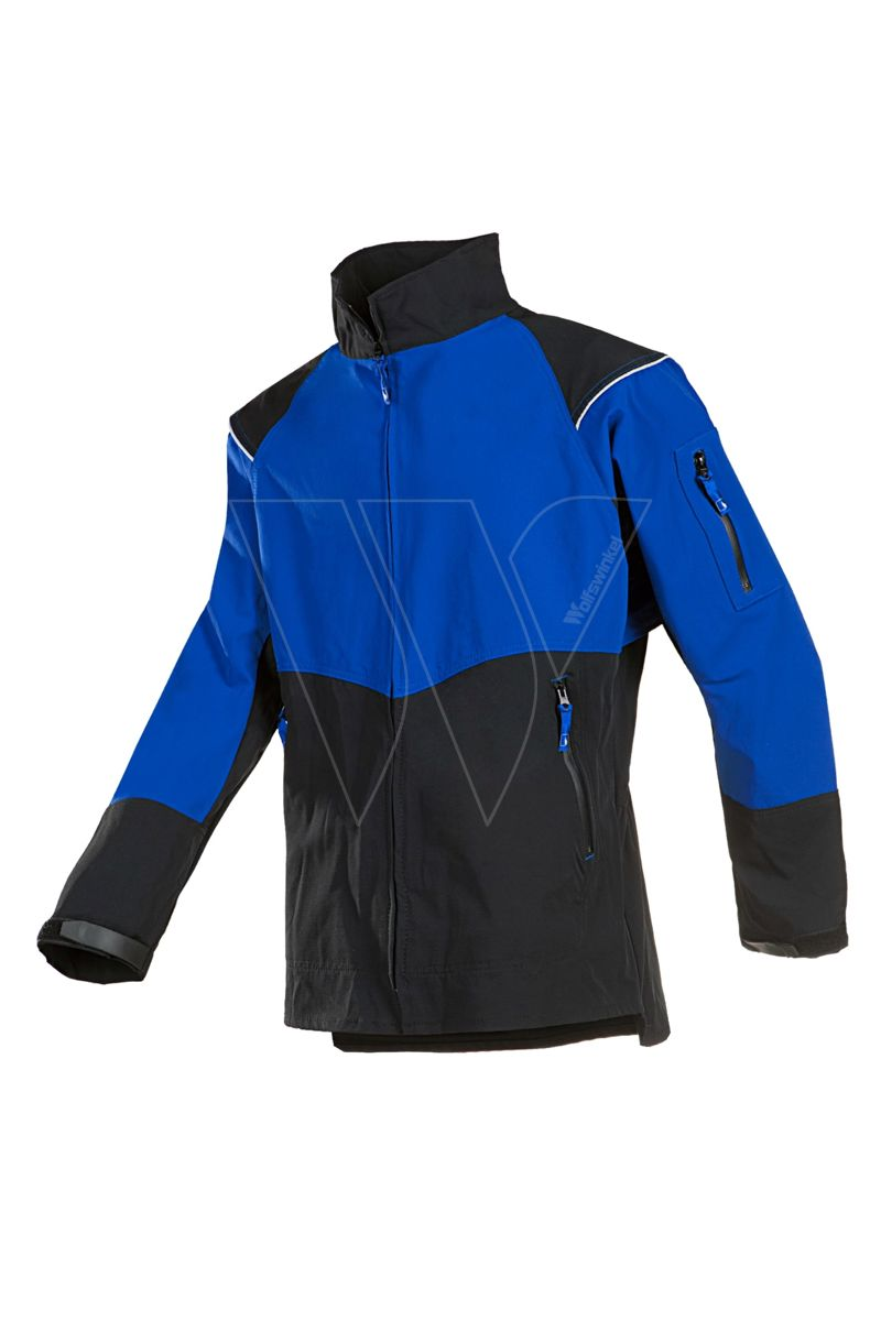 Sip jacket sherpa zwart/blauw xs