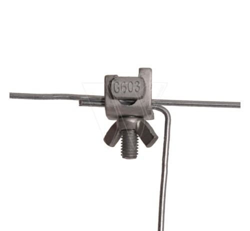 Gallagher wire clamp bent with wingm