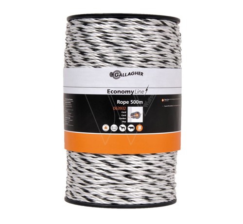 Gallagher economyline cord wit 500m
