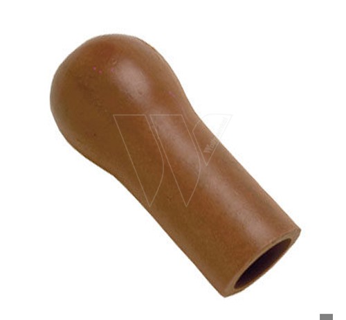 Rubber butt for shank peeler
