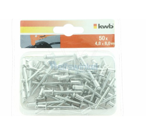 Kwb 50 popnagels 4,8 x 8,0 mm