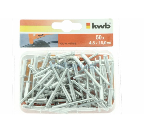 Kwb 50 popnagels 4,8 x 16,0 mm