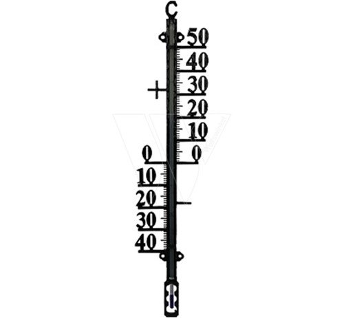 Outdoor thermometer metal black