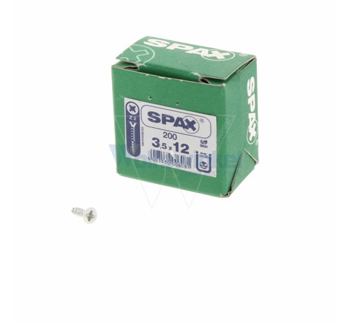 Spaanpl schr vz pk 3.5x12 poz (200) spax