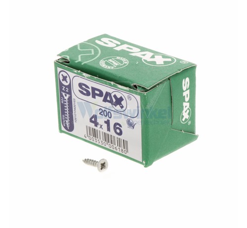 Spaanpl schr vz pk 4.0x16 poz (200) spax