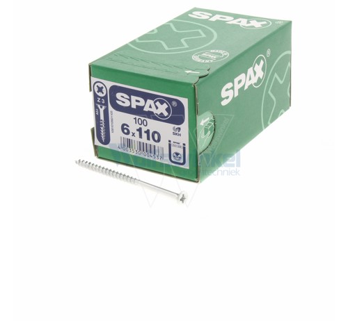 Spaanpl schr vz pk 6.0x110 poz(100) spax