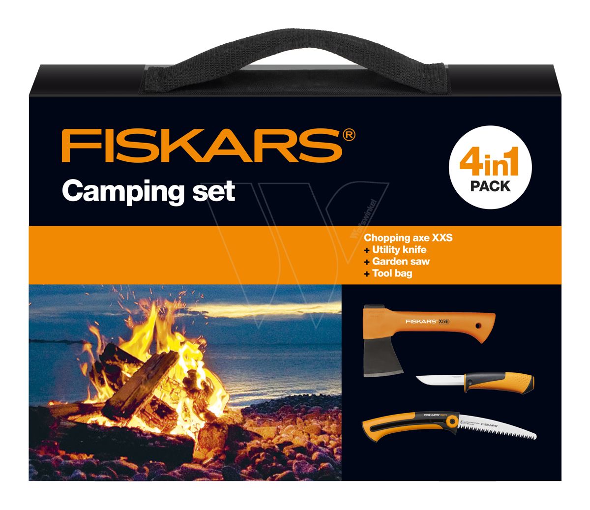 Fiskars camping set x5 - sw73 - pro knife