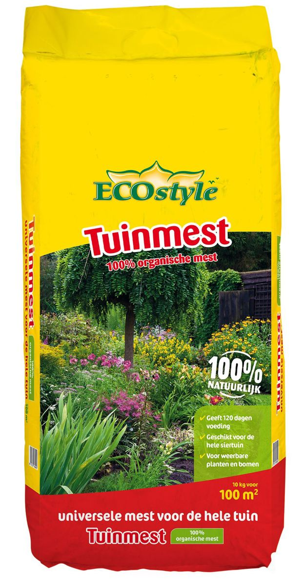 Ecostyle tuinmest 10 kg 100% natuurlijk