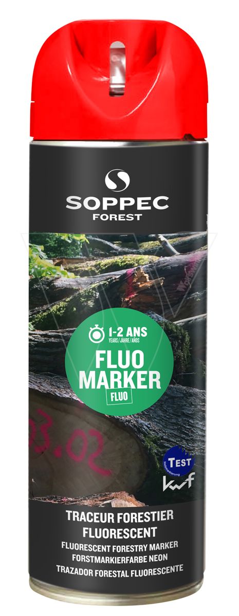 Soppec-fluor-markierungsfarbe holz rot