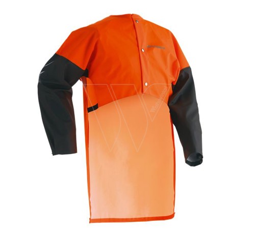 Raincoat with back protector & sleeve