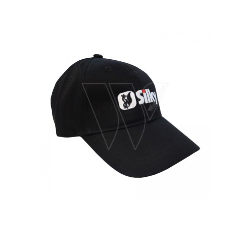 Silky werk cap / pet zwart met logo