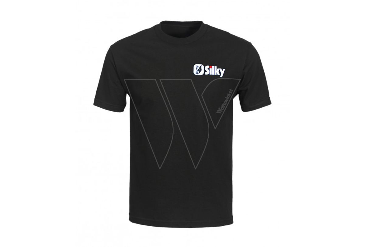 Silky logo t-shirt zwart heren - xl