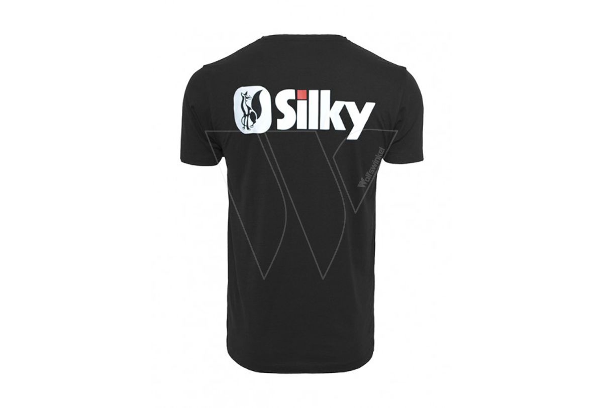Silky logo t-shirt zwart heren - xl