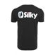 Silky logo-t-shirt schwarz herren - l