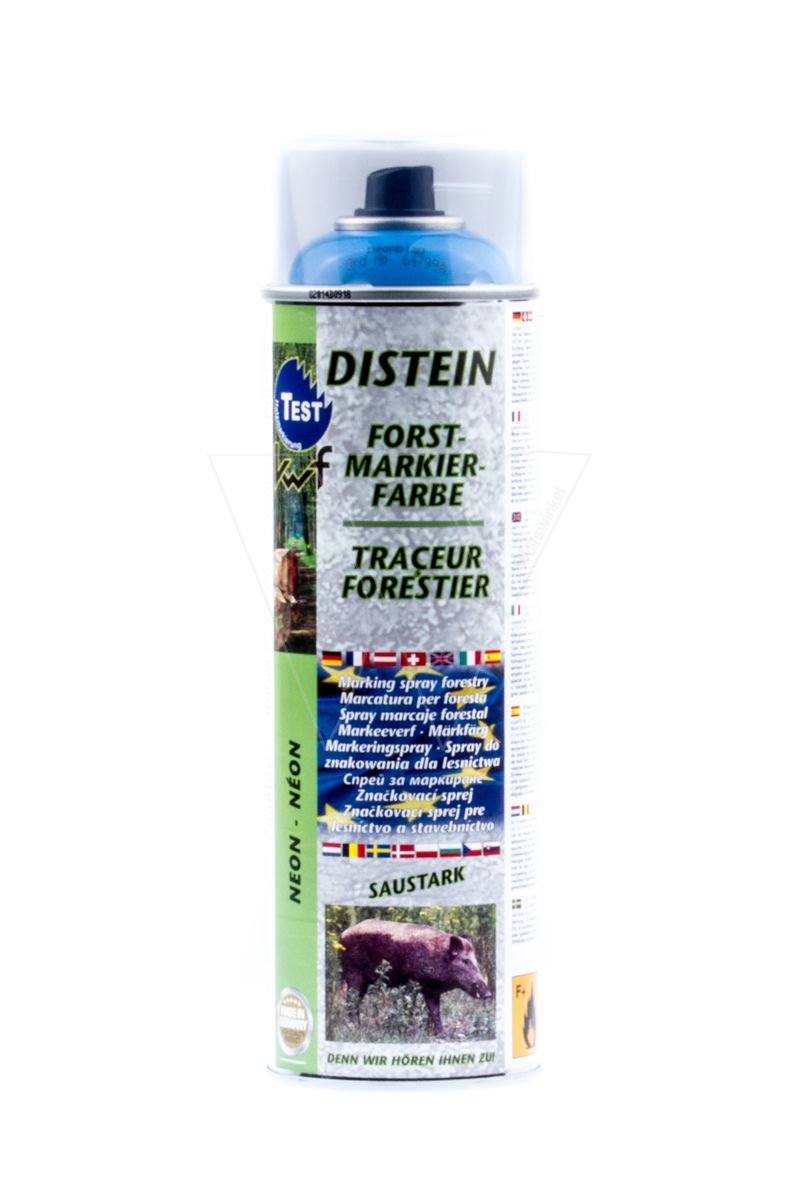 Distein fluorine marker paint wood blue