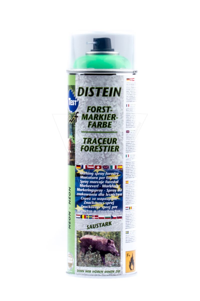Distein fluorine marker paint wood green