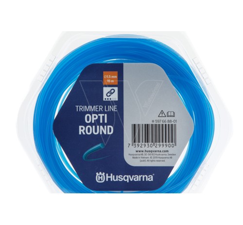 Husqvarna opti round ø1.5mm 15m blauw