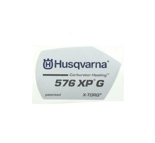 Husqvarna 576xpg starter cap sticker