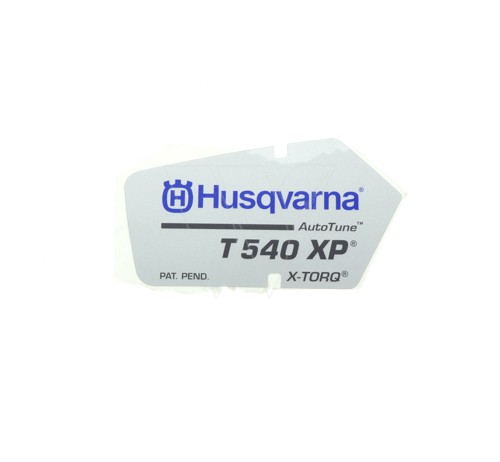 Husqvarna t540xp starter cap sticker