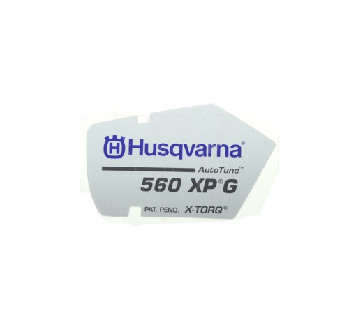 Husqvarna 560xpg starter cap sticker