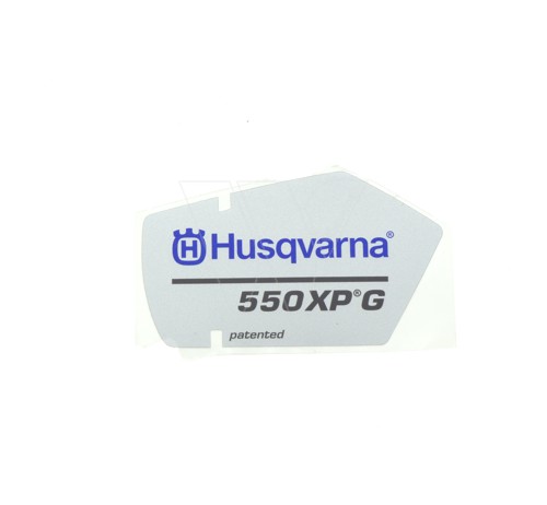 Husqvarna 550xpg starter cap sticker