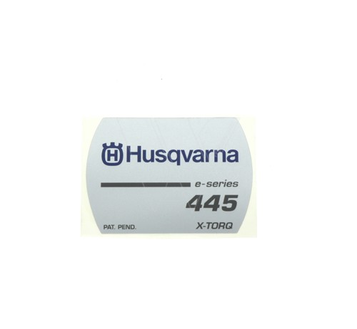 Husqvarna 445th starter cap sticker