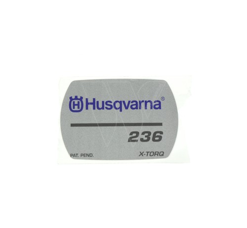 Husqvarna 236 aufkleber für starter-kappe