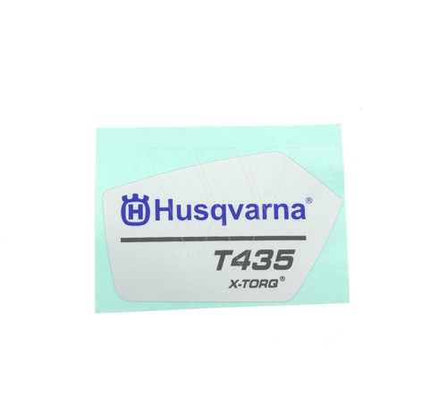 Husqvarna t435 starter cap sticker