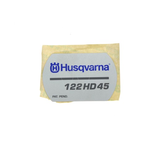 Husqvarna 122hd45 starter cap sticker