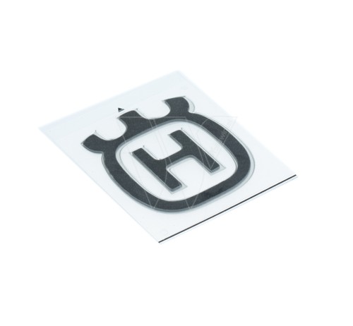 Husqvarna logo aluminium aufkleber 7x6 cm