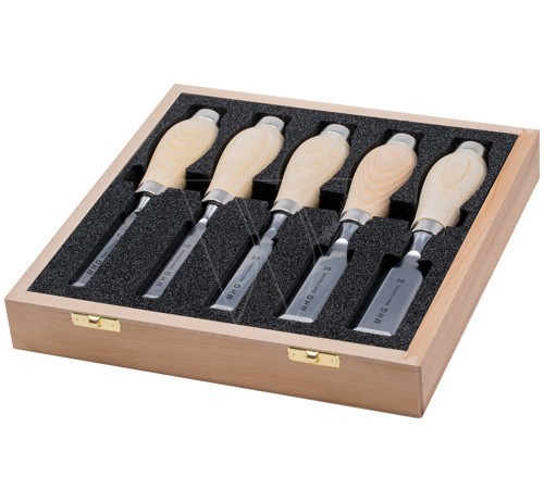 Chisels set 5-piece in box
