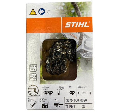 Stihl saw chain pm3 1/4 1,1 28 10cm