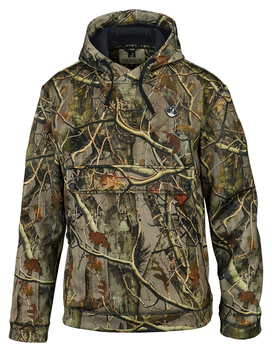 Percussion camouflage hoody - green s