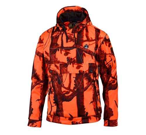 Percussion camouflage hoody - orange l