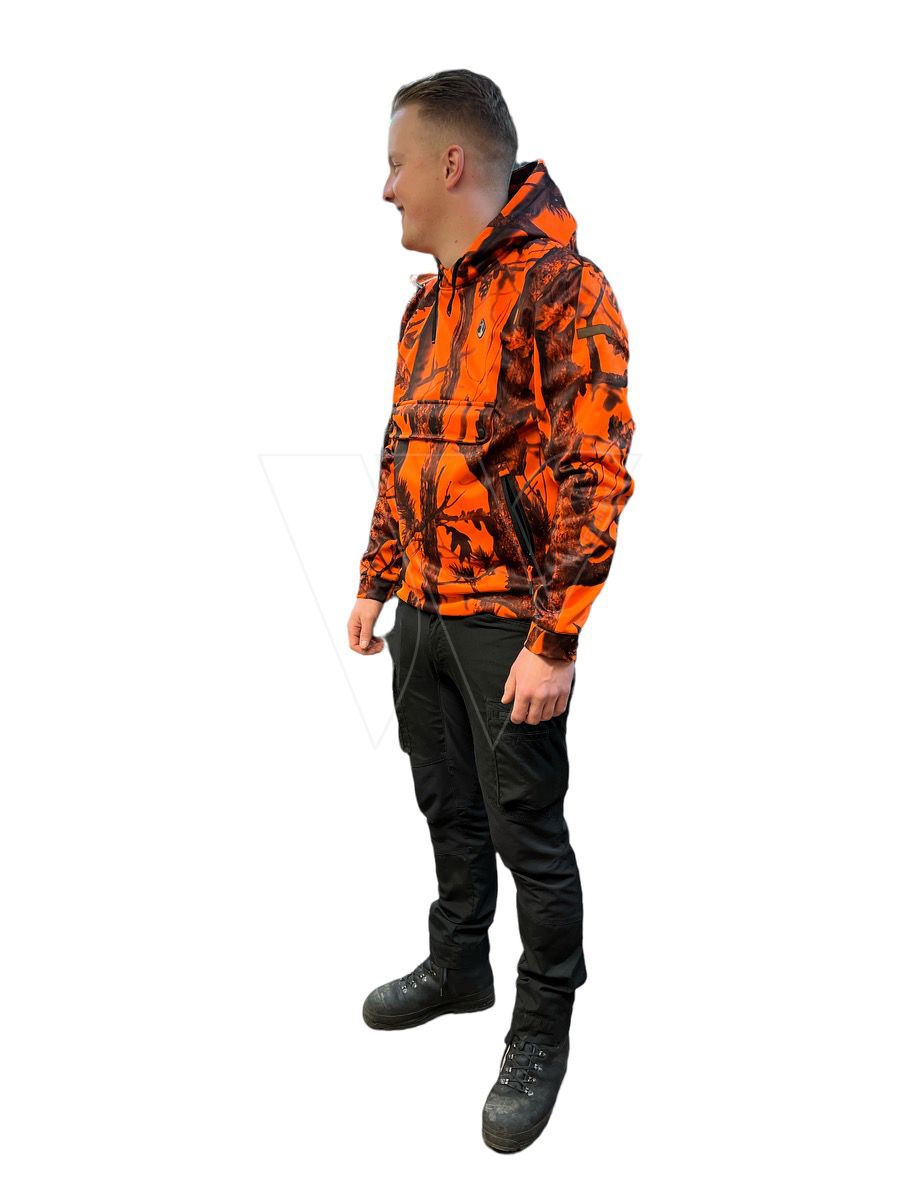 Percussion camouflage hoody - orange s