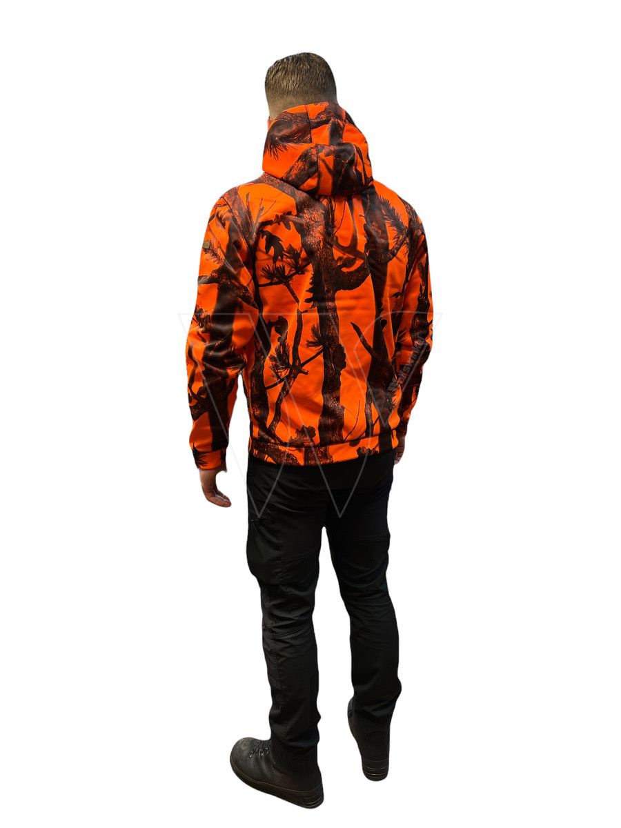 Percussion camouflage hoody - orange l