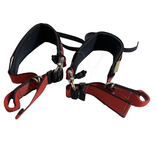Leg straps butterfly climbing harness