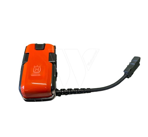 Carrier for battery belt with cable connect.