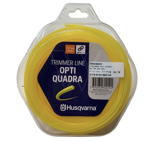 Husqvarna opti quadra ø2.7mm 55m yellow