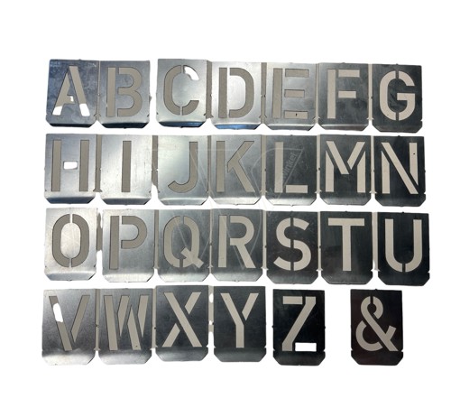 Verf sjablonen letters a tot z 104x78 mm